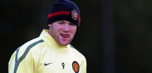 Wayne Rooney na úterním tréninku United.